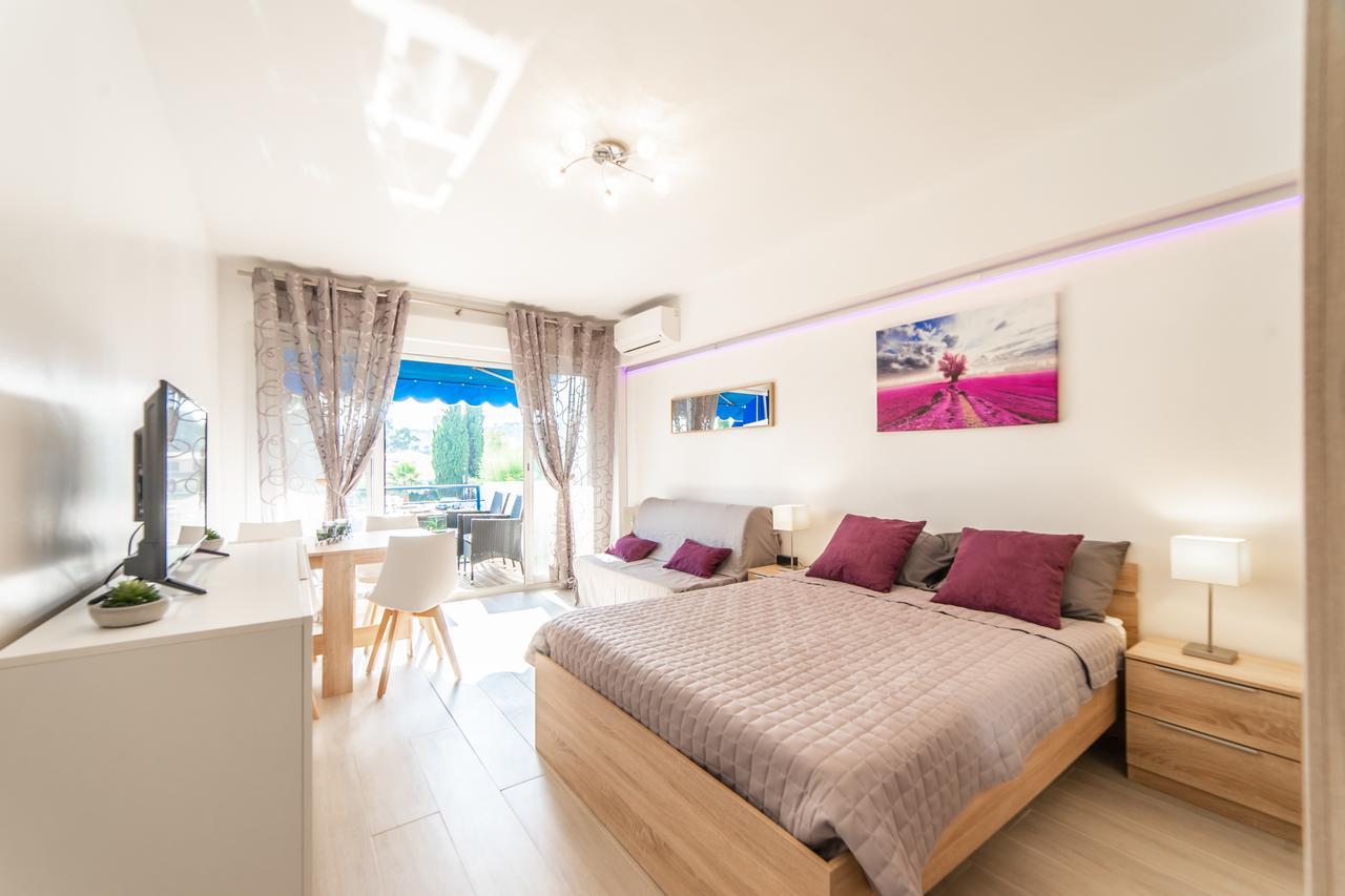 L'Ascot Appartement, Plages A 300M, Vue Hippodrome Cagnes-sur-Mer Eksteriør billede