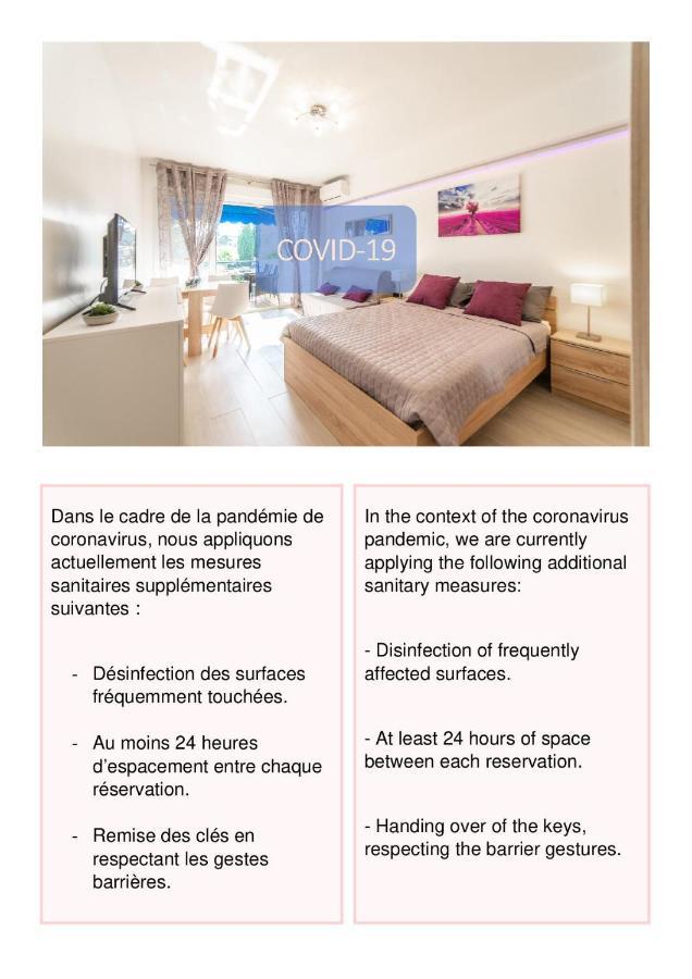 L'Ascot Appartement, Plages A 300M, Vue Hippodrome Cagnes-sur-Mer Eksteriør billede